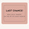 Last Chance