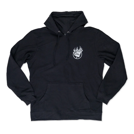 Live Free or Die Biker Hoodie - Black
