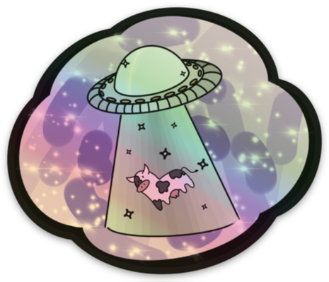 3 Inch UFO Sticker