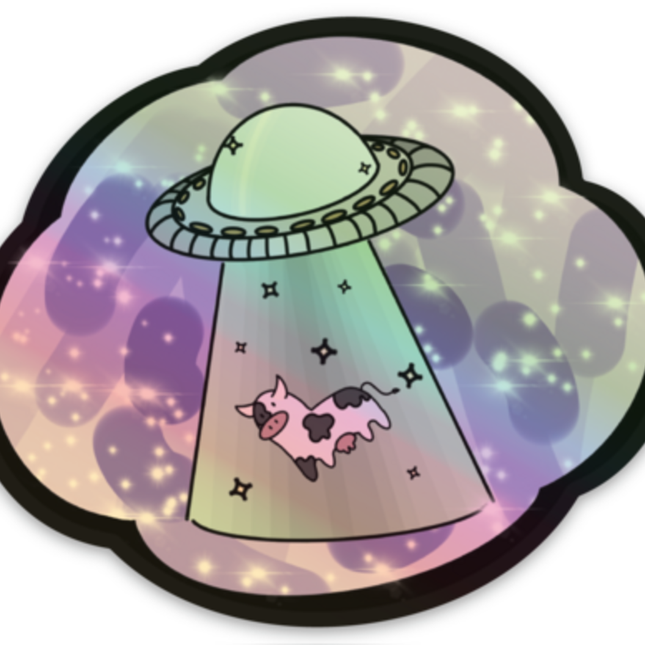 3 Inch UFO Sticker