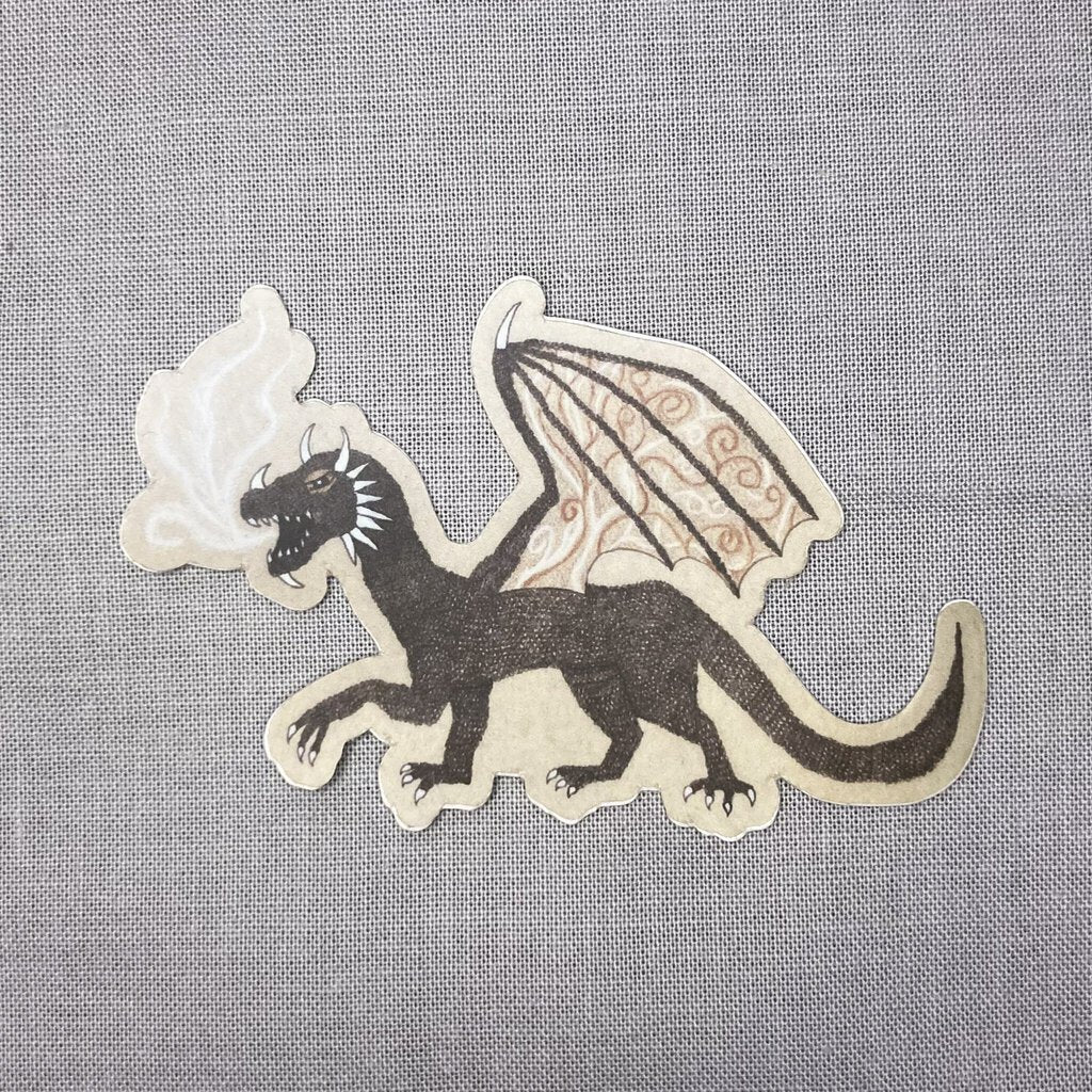 STICKER COFFEE DRAGON THE CREATIVE GECKO