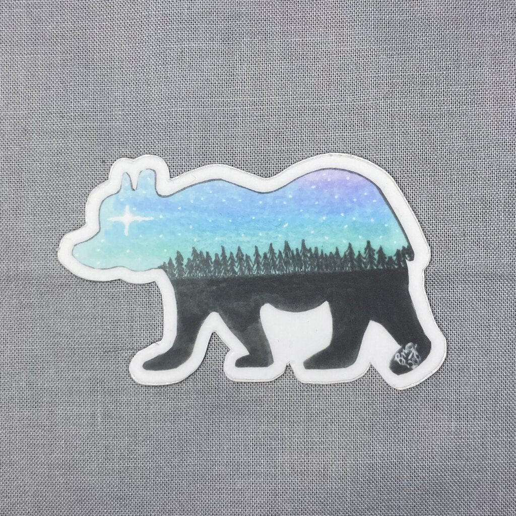 Watercolor Bear Sticker