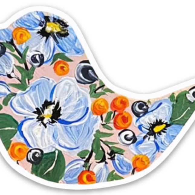 Chick Flower Stickers