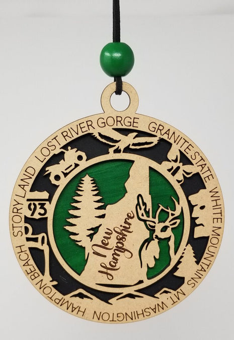 Ornament - State - NH Green