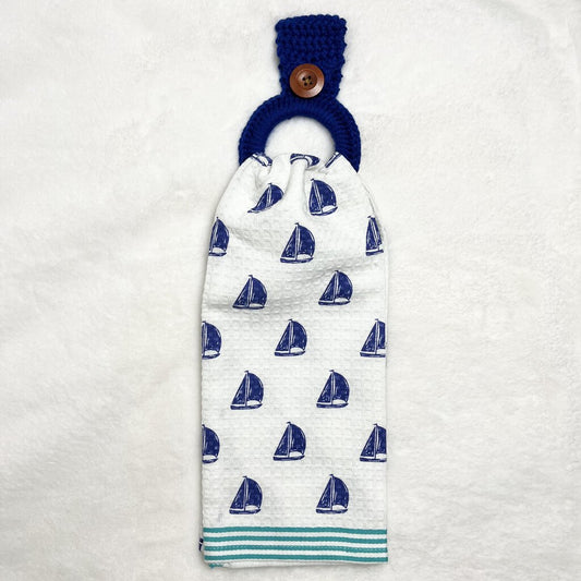 Hanging Towel Set - Sail Boats