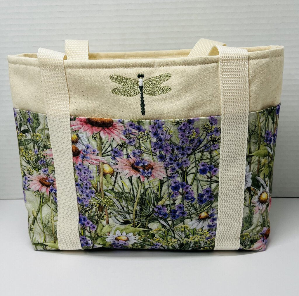 6 Pocket Handy Tote Dragonfly