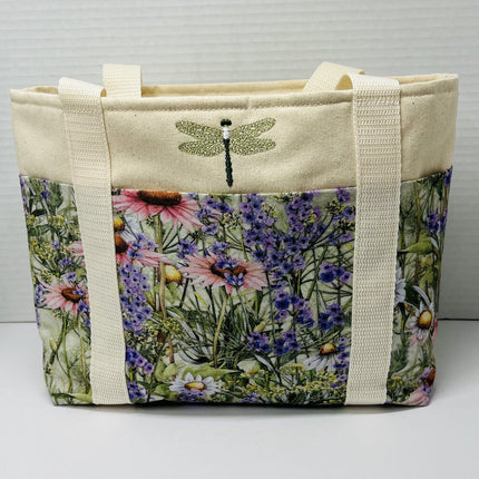 6 Pocket Handy Tote Dragonfly