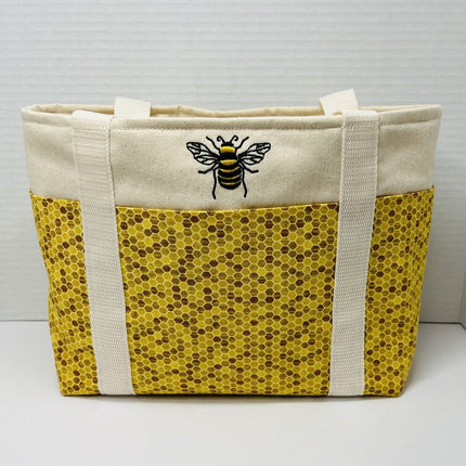 6 Pocket Handy Tote Honeycomb Bee