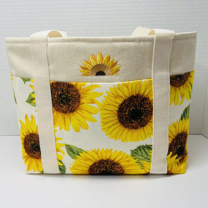 6 Pocket Handy Tote Sunflower