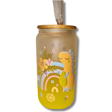 17oz glass can-dreamy dino