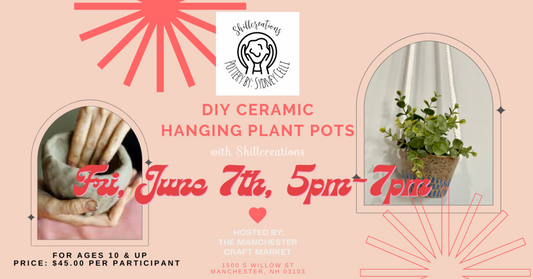 6/07 DIY Ceramic Hanging Plant Pot Class