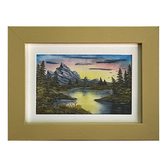 Horizons West 63-1 Framed Print 5"x7" gold frame / 4"x6" print by MFB Studios LLC