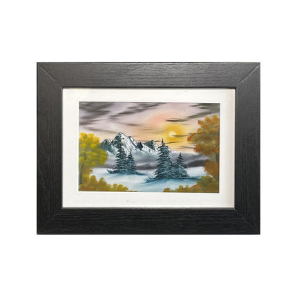 #97-2 WINTER SUNRISE framed Print 5"x7" black frame / 4"x6" print