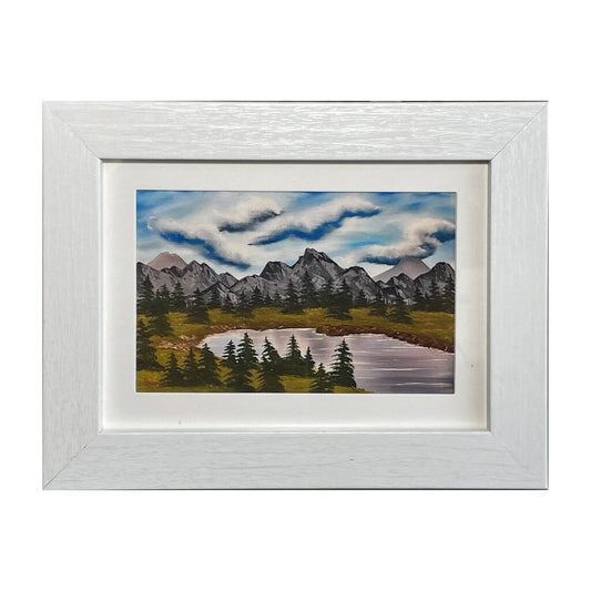 Pine Forest 69-1 Framed Print 5"x7" white frame / 4"x6" print by MFB Studios LLC