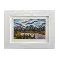 #69-1 Pine Forest framed print 5"x7" white frame / 4"x6" print