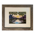#125-1 Purple Mountains framed print 8"x10" gray frame / 5"x7" print