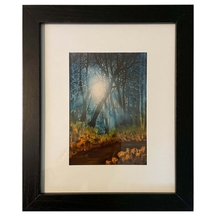 #161-1 Rays of Light I framed print 8"x10" black frame / 5"x7" print