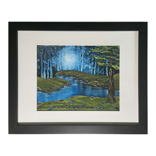 Forest River 2 20-1 Framed Print 11"x14" black frame / 8"x10" print by MFB Studios LLC