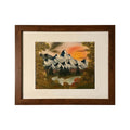 #22-1 All Mighty Mountains framed print 11"x14" brown frame / 8"x10" print