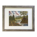 #45-1 River's Bend framed print 11"x14" gray frame / 8"x10" print