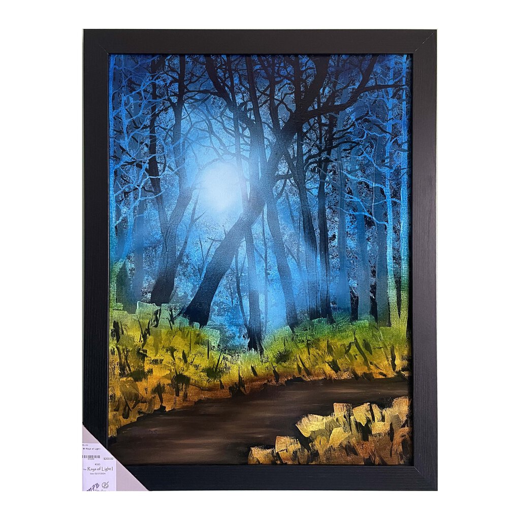 Rays of Light I 161-2 Framed Print 8"x10" black frame / 5"x7" print by MFB Studios LLC