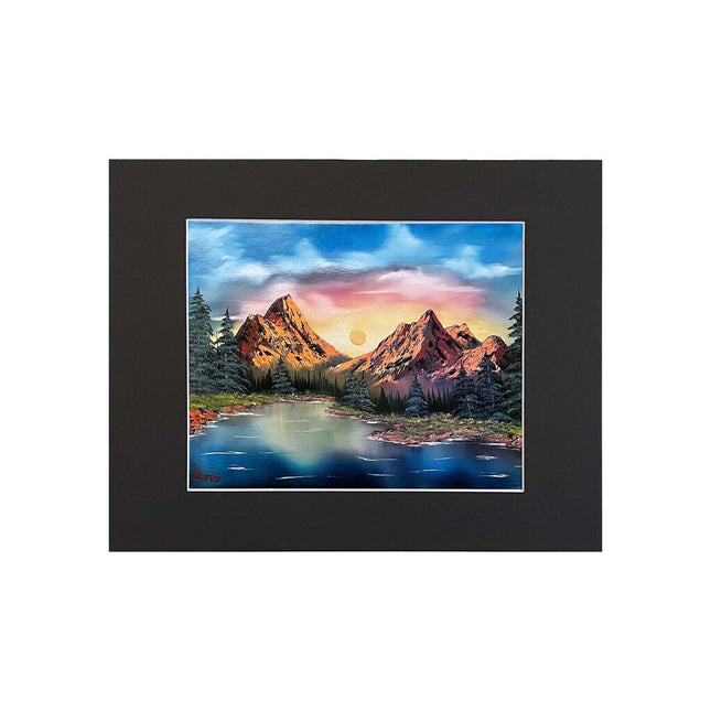 #107-1 SUNRISE MOUNTAIN matted print