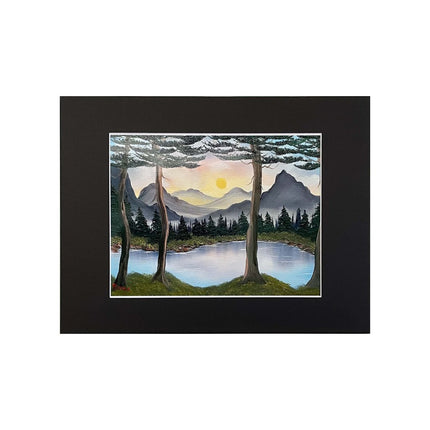 #140-1 PURPLE MOUNTAINS matted print