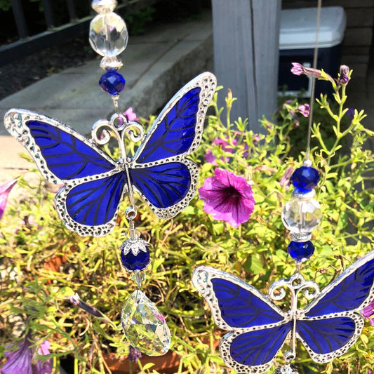 Butterfly ROYAL BLUE Suncatcher