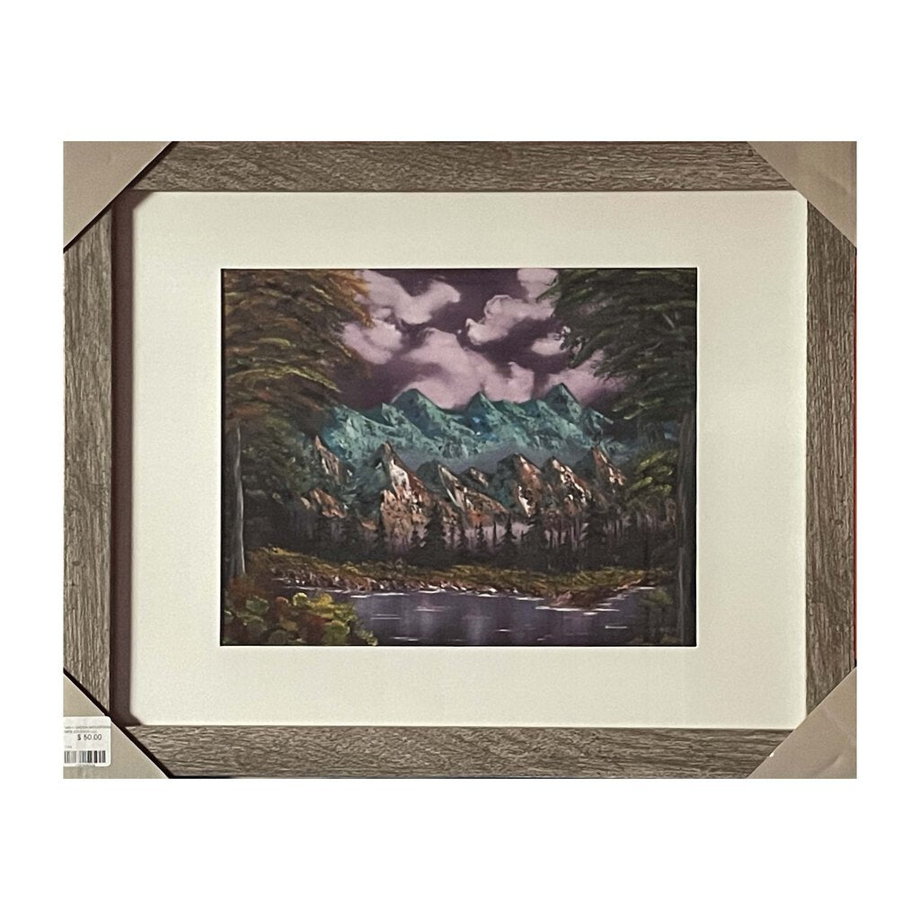 GREEN MOUNTAINS 149-1 Framed Print 11"x14" gray frame / 8"x10" print by MFB Studios LLC