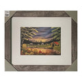 #27-1 EVENING SUNSET framed print 8"x10" white frame / 5"x7" print