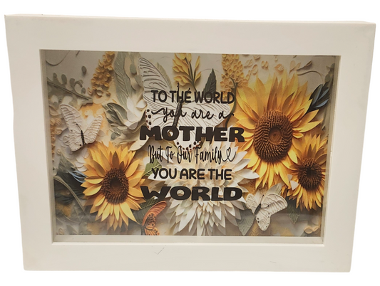 Shadowbox- Sunflowers Mother