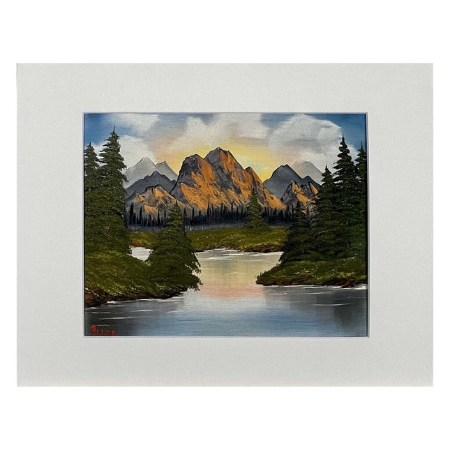 #49-1 RIVER MOUNTAIN matted print