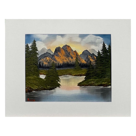 #49-2 RIVER MOUNTAIN matted print