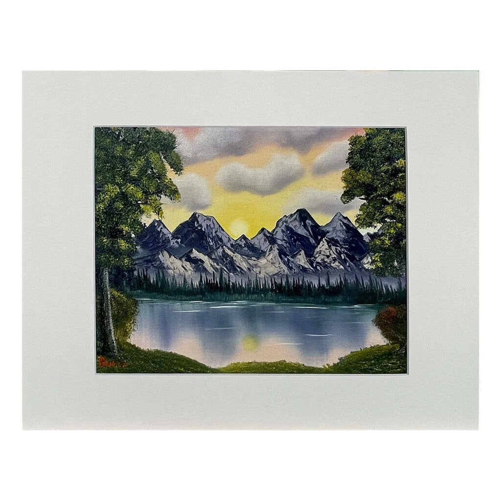 PURPLE MOUNTAINS MAJESTY 52-1 MATTED PRINT 11"x14" by MFB Studios LLC