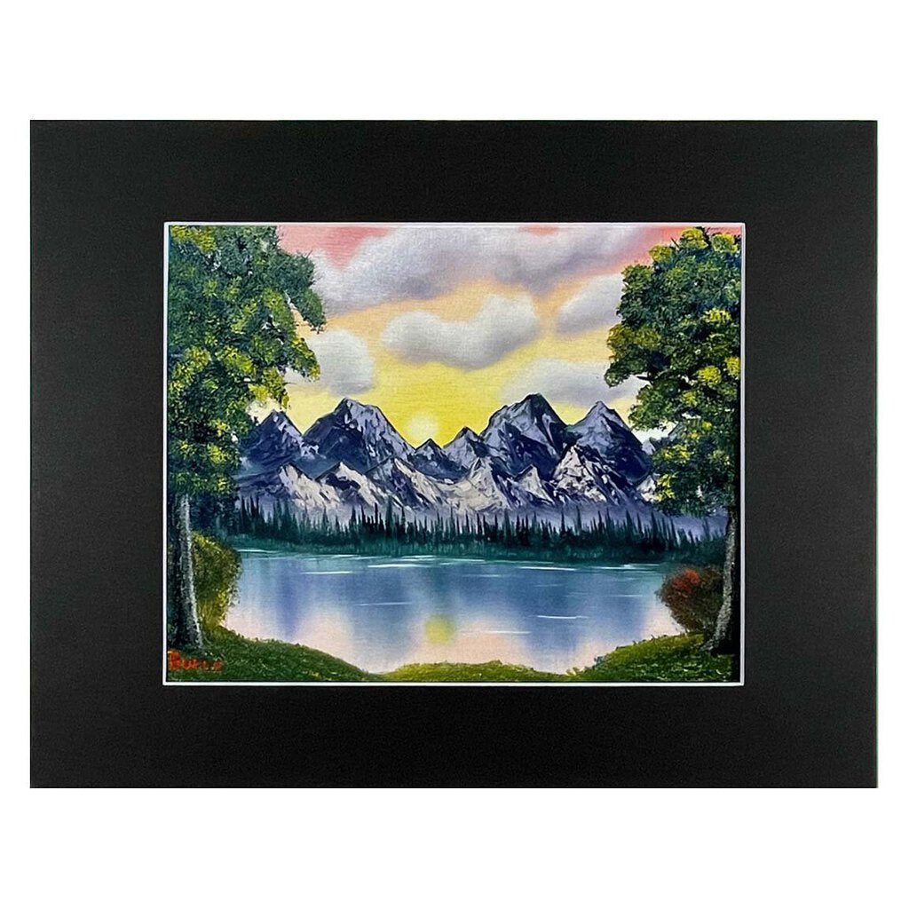 PURPLE MOUNTAINS MAJESTY 52-2 MATTED PRINT 11"x14" by MFB Studios LLC