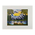 #54-1 SUNSET IN THE MOUNTAINS matted print