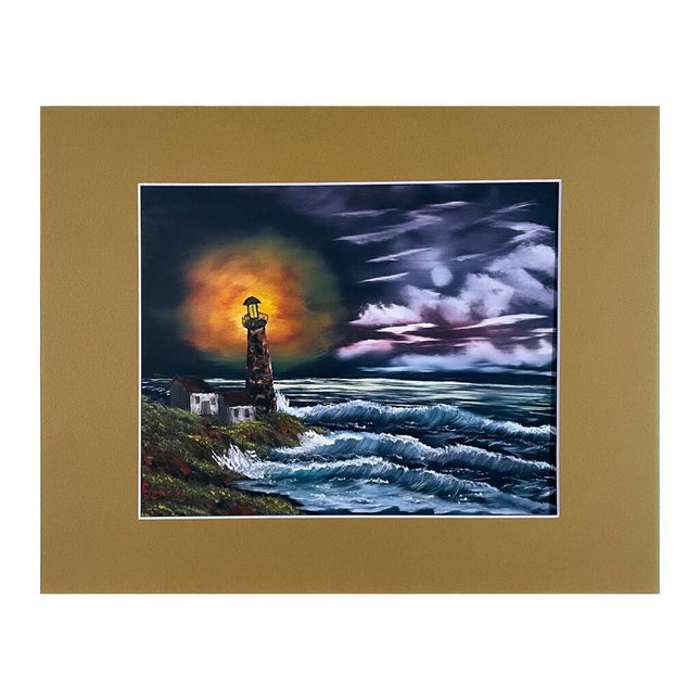 #87-1 LIGHTHOUSE matted print