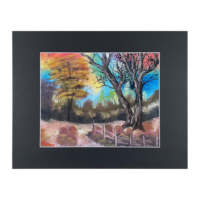 #91-1 AUTUMN PALETTE matted print 11"x14"