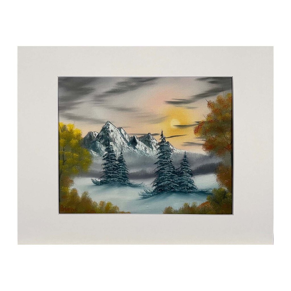 #97-1 WINTER SUNRISE matted print 11"x14"