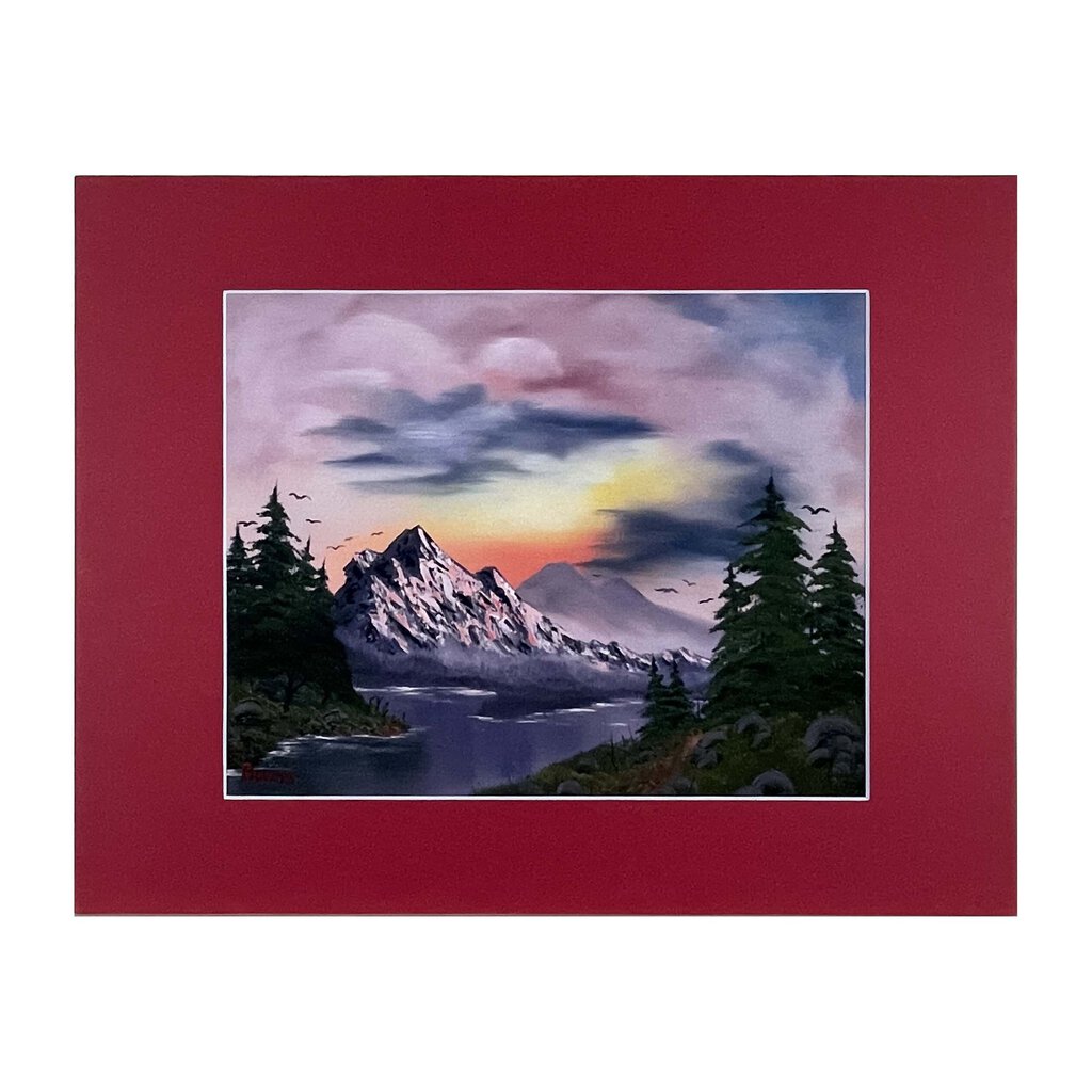 SUNSET AGLOW 111-2 MATTED PRINT 11"x14" by MFB Studios LLC