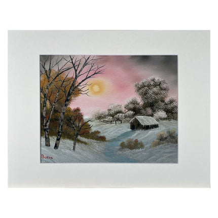 #130-1 COLD WINTER matted print