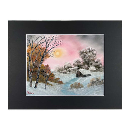 #130-5 COLD WINTER matted print