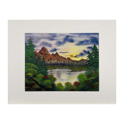 #151-1 MOUNTAIN SUNRISE matted print