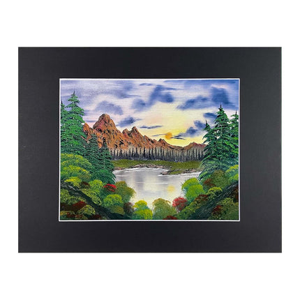 #151-2 MOUNTAIN SUNRISE matted print