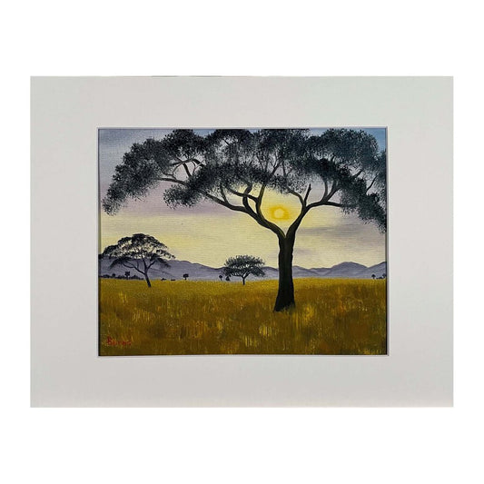 THE TREE 154-1 MATTED PRINT 11"x14" by MFB Studios LLC