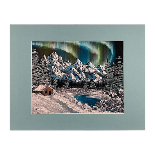 NORTHERN LIGHTS 157-3 MATTED PRINT 11"x14" by MFB Studios LLC