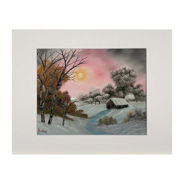 #130-6 COLD WINTER matted print