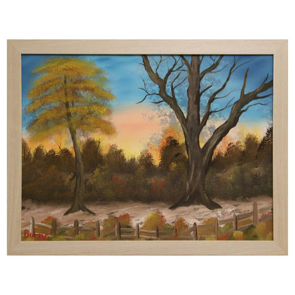 #99 Old Tree original oil on canvas 18"x24" with a beige frame