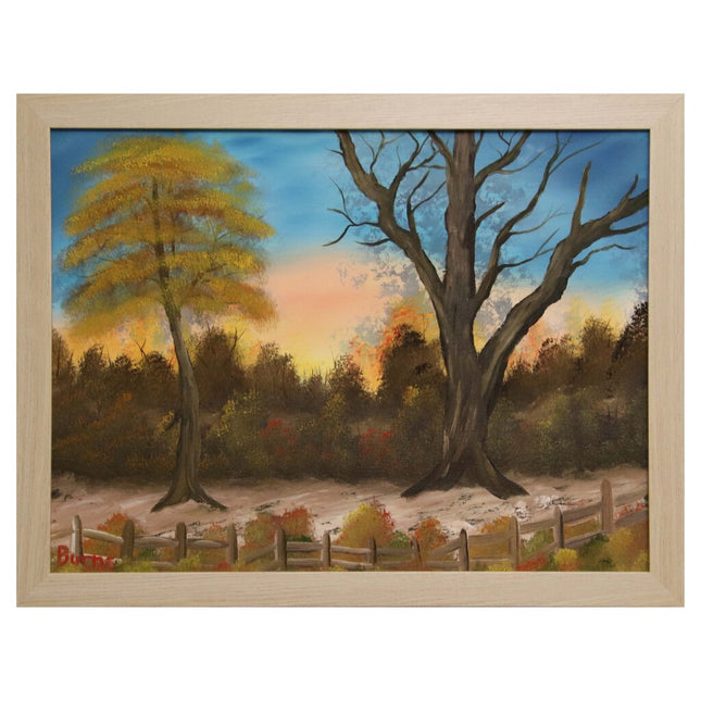 #99 Old Tree original oil on canvas 18"x24" with a beige frame