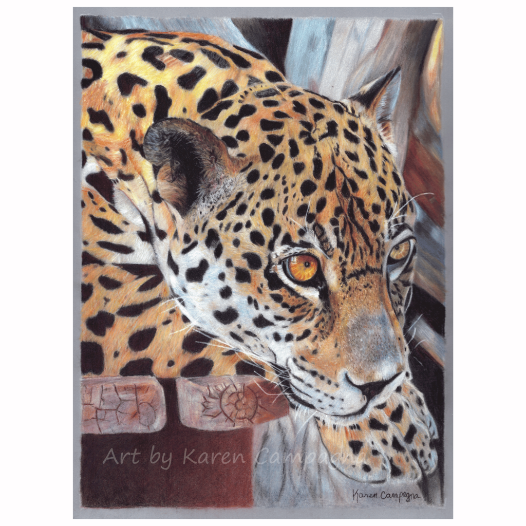 ON THE HUNT 5x7 ART BY KAREN CAMPAGNA